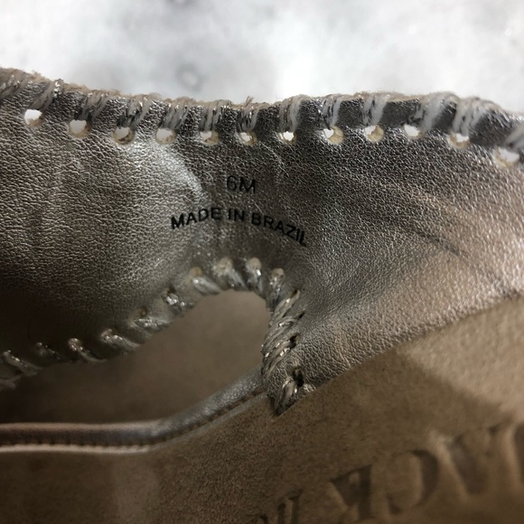 Jack Rogers Mallorca Espadrille Wedge in Silver 6M - Picture 7 of 7